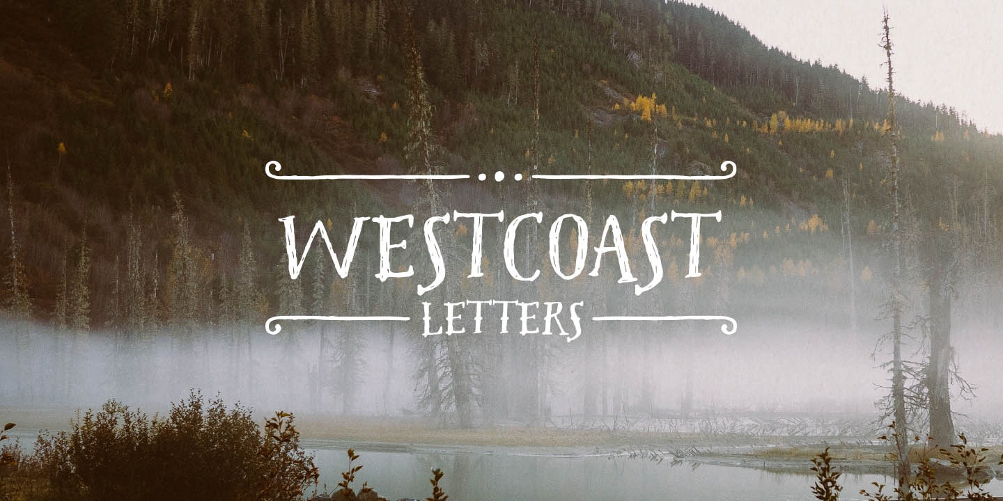 Шрифт Westcoast Letters